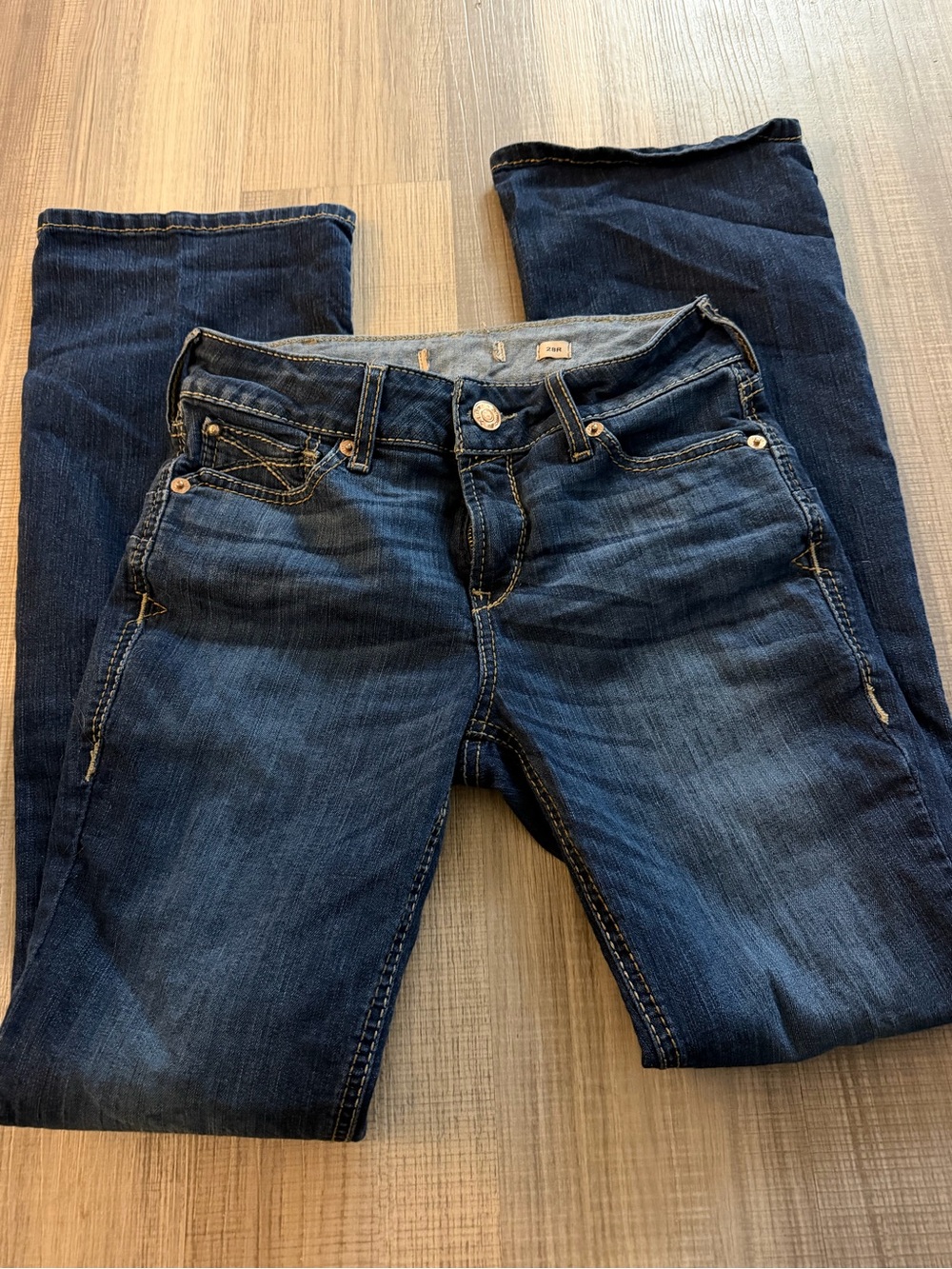 Women's Dark Blue ariat perfect rise Bootcut Jeans - Picture 2 of 3